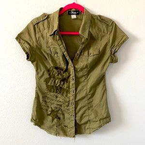 Vintage Short Sleeve Button Down Shirt